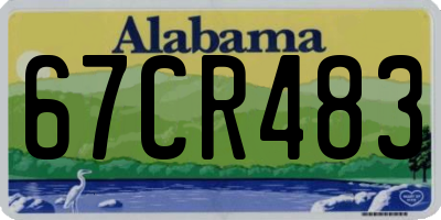 AL license plate 67CR483