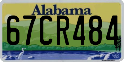 AL license plate 67CR484