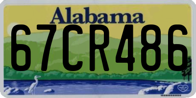 AL license plate 67CR486