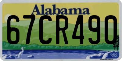 AL license plate 67CR490
