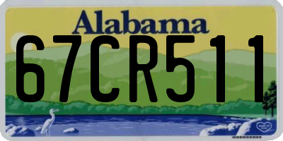 AL license plate 67CR511