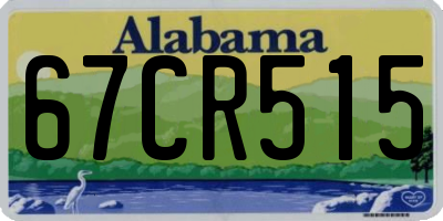 AL license plate 67CR515