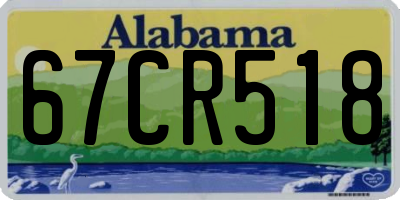 AL license plate 67CR518