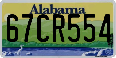 AL license plate 67CR554