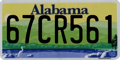 AL license plate 67CR561