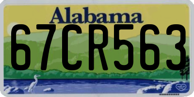 AL license plate 67CR563