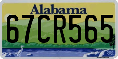 AL license plate 67CR565