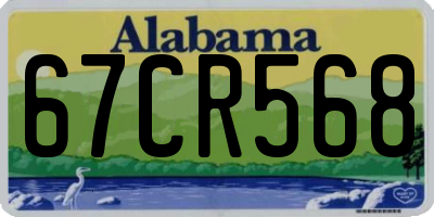 AL license plate 67CR568