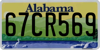 AL license plate 67CR569