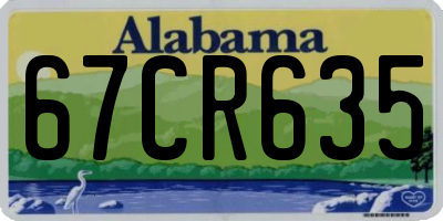 AL license plate 67CR635