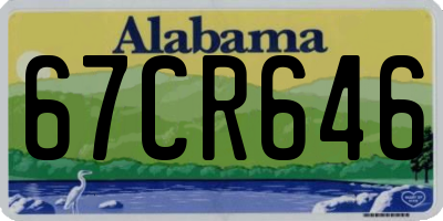 AL license plate 67CR646