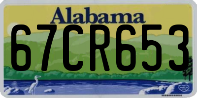 AL license plate 67CR653