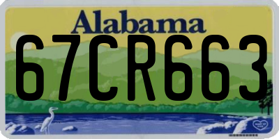 AL license plate 67CR663