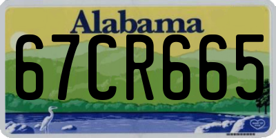 AL license plate 67CR665