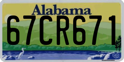 AL license plate 67CR671