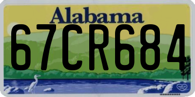 AL license plate 67CR684
