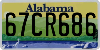 AL license plate 67CR686