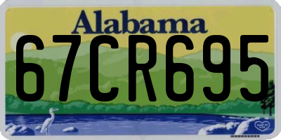 AL license plate 67CR695