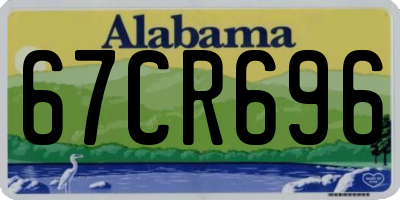 AL license plate 67CR696