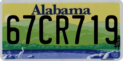 AL license plate 67CR719