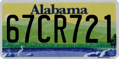 AL license plate 67CR721