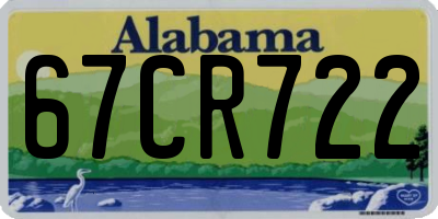AL license plate 67CR722