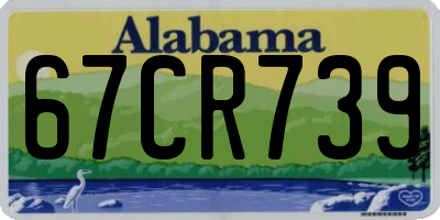 AL license plate 67CR739
