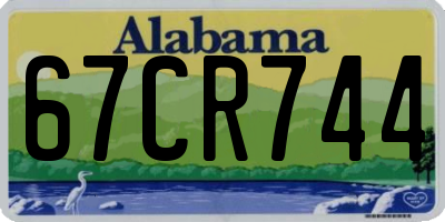 AL license plate 67CR744