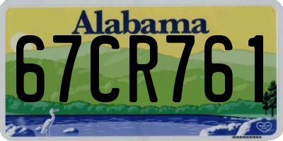 AL license plate 67CR761