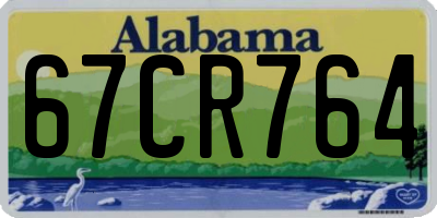 AL license plate 67CR764