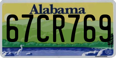 AL license plate 67CR769