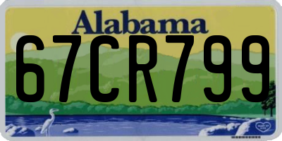 AL license plate 67CR799