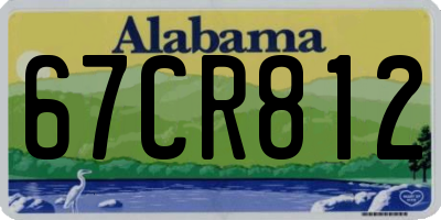 AL license plate 67CR812