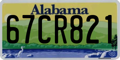 AL license plate 67CR821