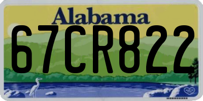 AL license plate 67CR822