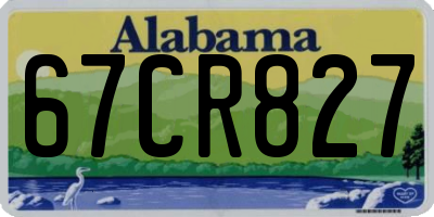 AL license plate 67CR827