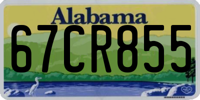 AL license plate 67CR855