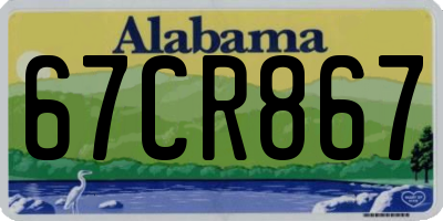 AL license plate 67CR867