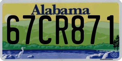 AL license plate 67CR871