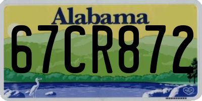 AL license plate 67CR872
