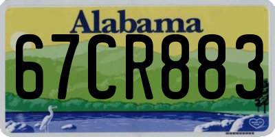 AL license plate 67CR883