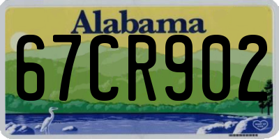 AL license plate 67CR902