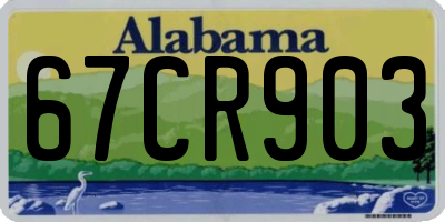 AL license plate 67CR903