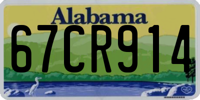 AL license plate 67CR914