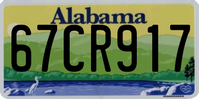 AL license plate 67CR917