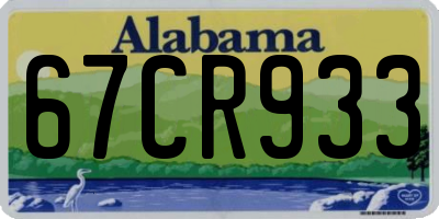 AL license plate 67CR933