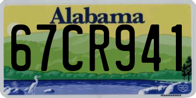 AL license plate 67CR941
