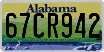AL license plate 67CR942