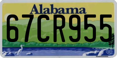 AL license plate 67CR955