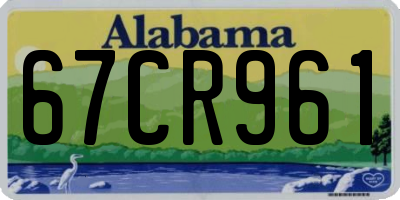 AL license plate 67CR961